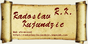 Radoslav Kujundžić vizit kartica